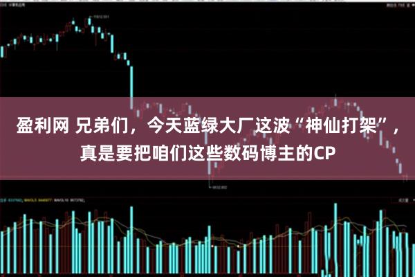 盈利网 兄弟们，今天蓝绿大厂这波“神仙打架”，真是要把咱们这些数码博主的CP